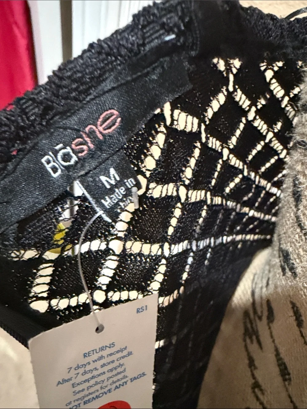 Black Lace Sheer Chemise Bodysuit